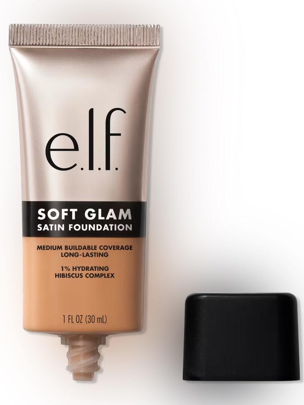 e.l.f. Soft Glam Satin Foundation -44 Tan Cool, NEW